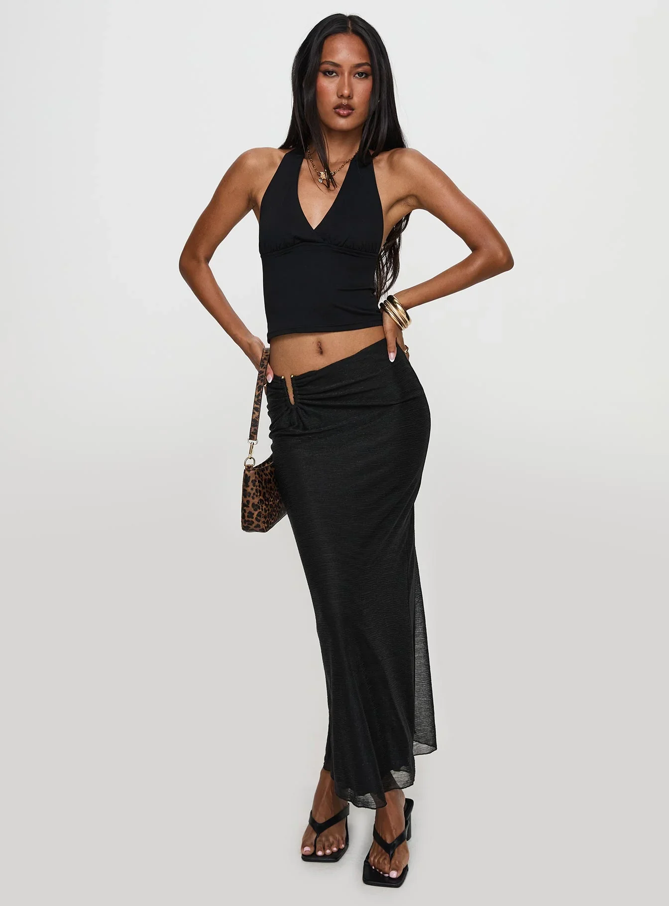 Satine Maxi Skirt Black