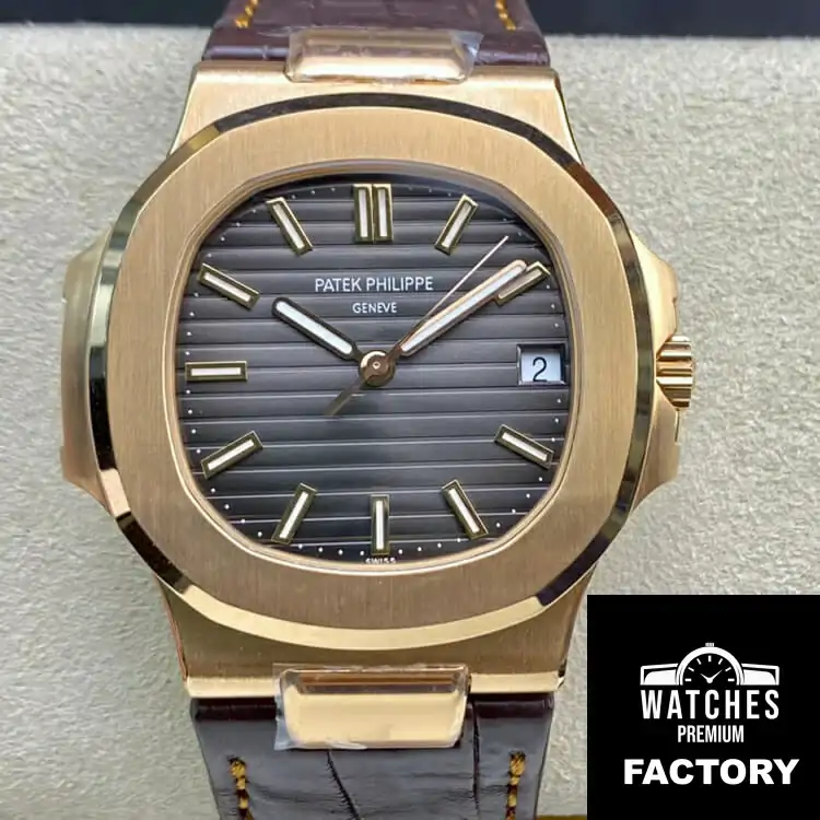 Patek Philippe Nautilus 5711R 3K Factory Brown Strap