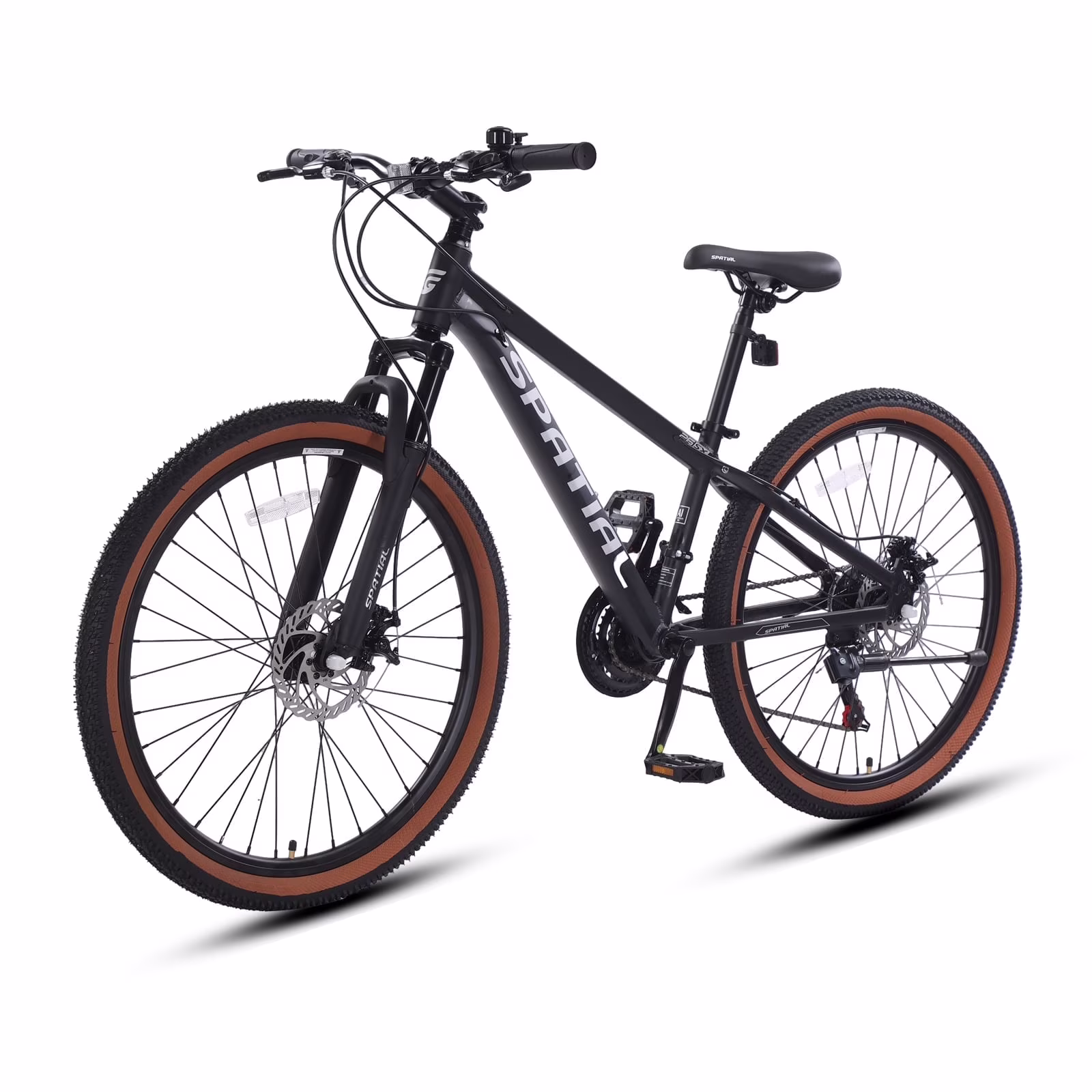 SPATIAL 24/26/27.5/29 in Mountain Bike, 8/21 Speed Lightweight Aluminum Magensium Frame Mountain Bicycle, Fits Men Women Teenagers Adult Disc Brake MTB Bicycle