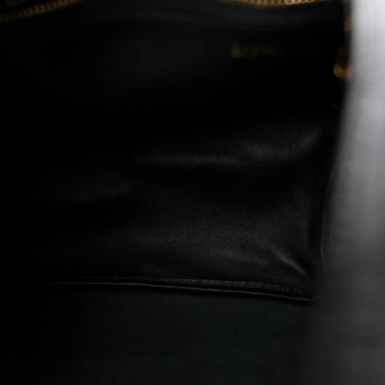 Buttery Nappa Lambskin Small Squeeze Bag Black