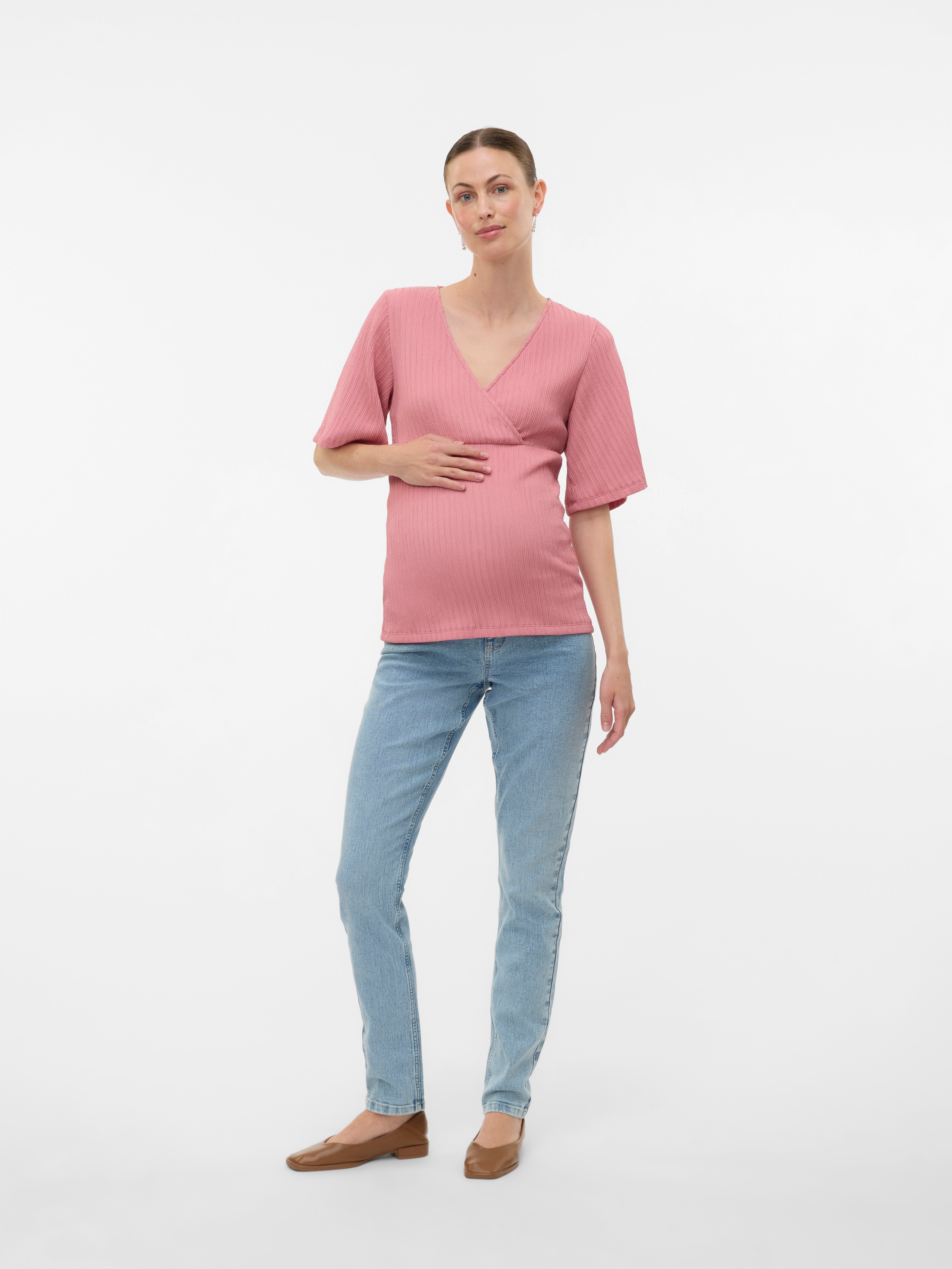 VERO MODA® Bodycon Fit V-Neck Top