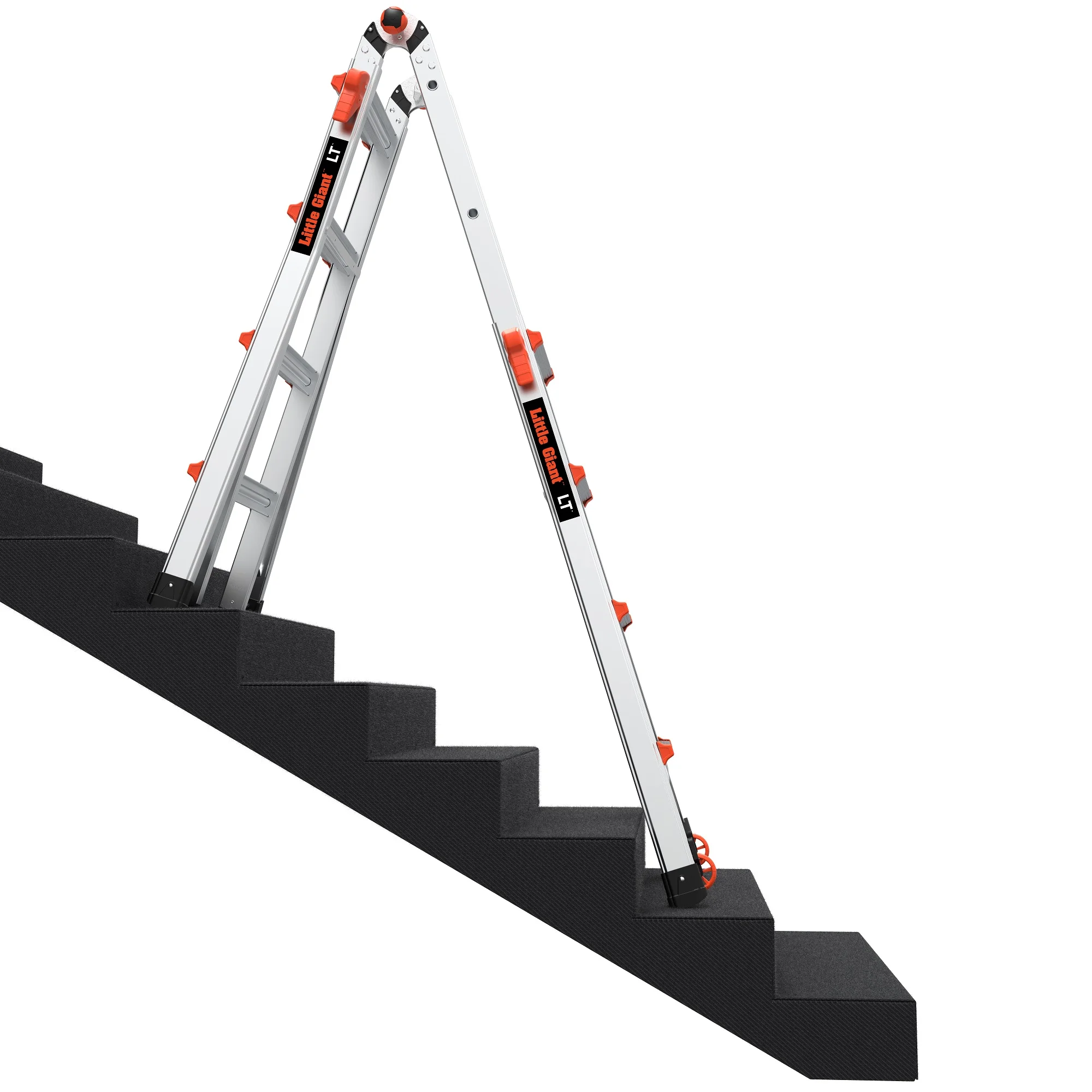 LT M17 Aluminum Multi-Use Ladder with Wheels, Type 1A 300 lbs. Rated(17) - Image 3