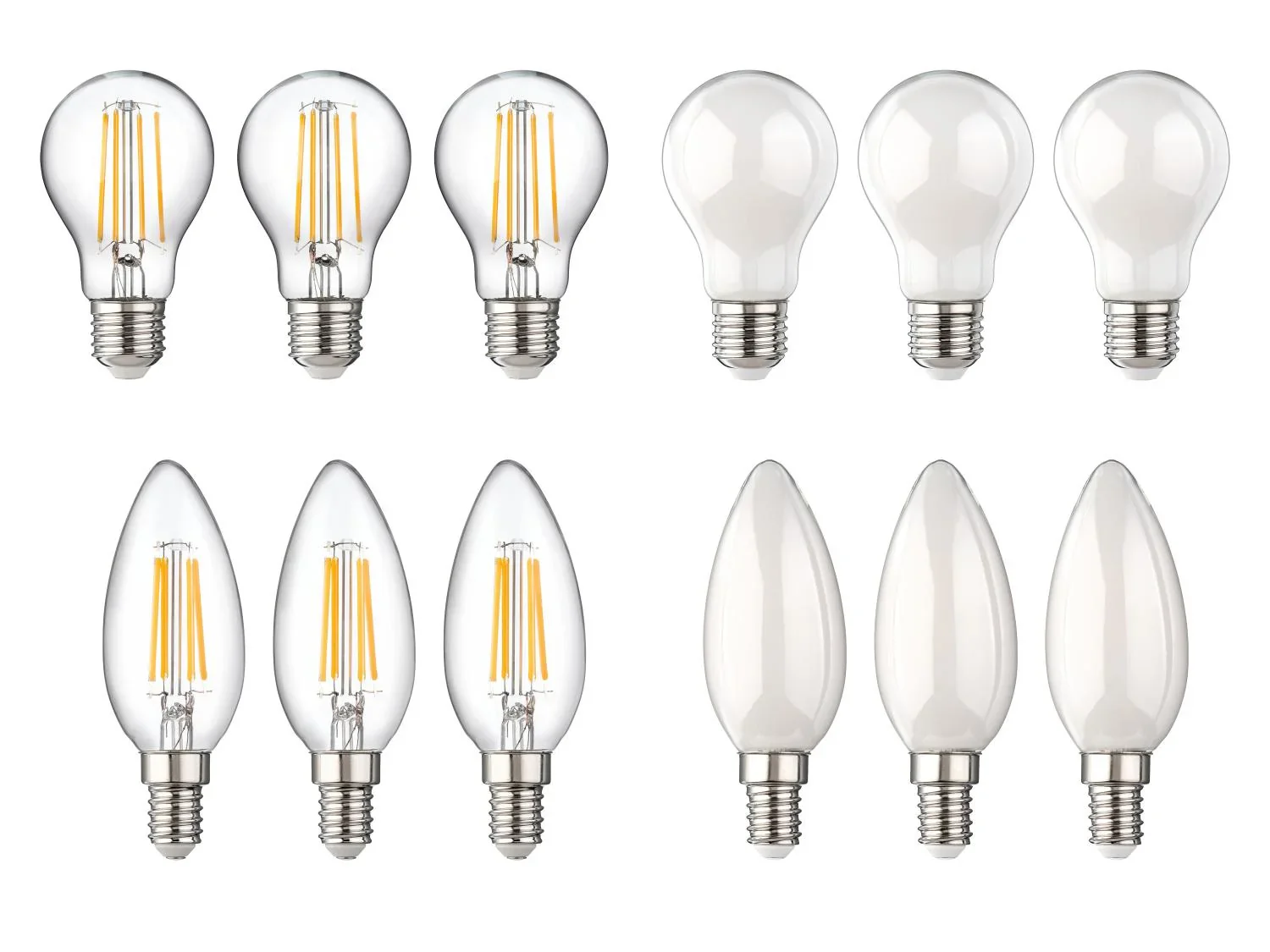 LIVARNO Lot de 3 ampoules LED  filament