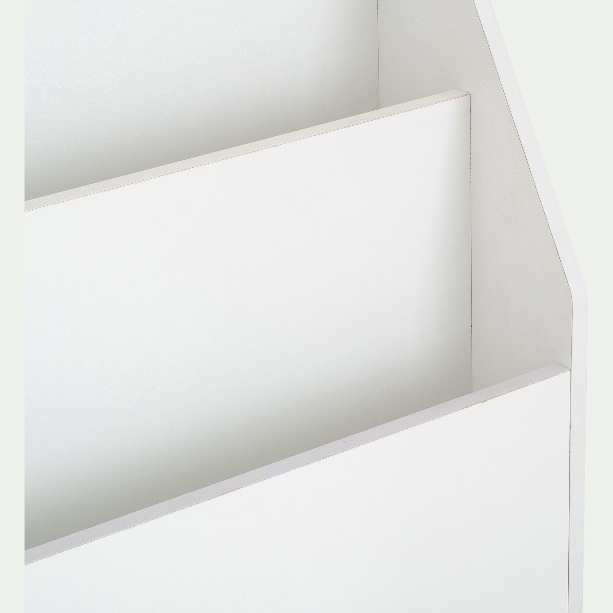 CAZ - Range-livres enfant 3 compartiments en bois - blanc