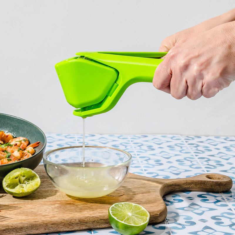 Sitruspresse lime sammenleggbar 23 cm grønn