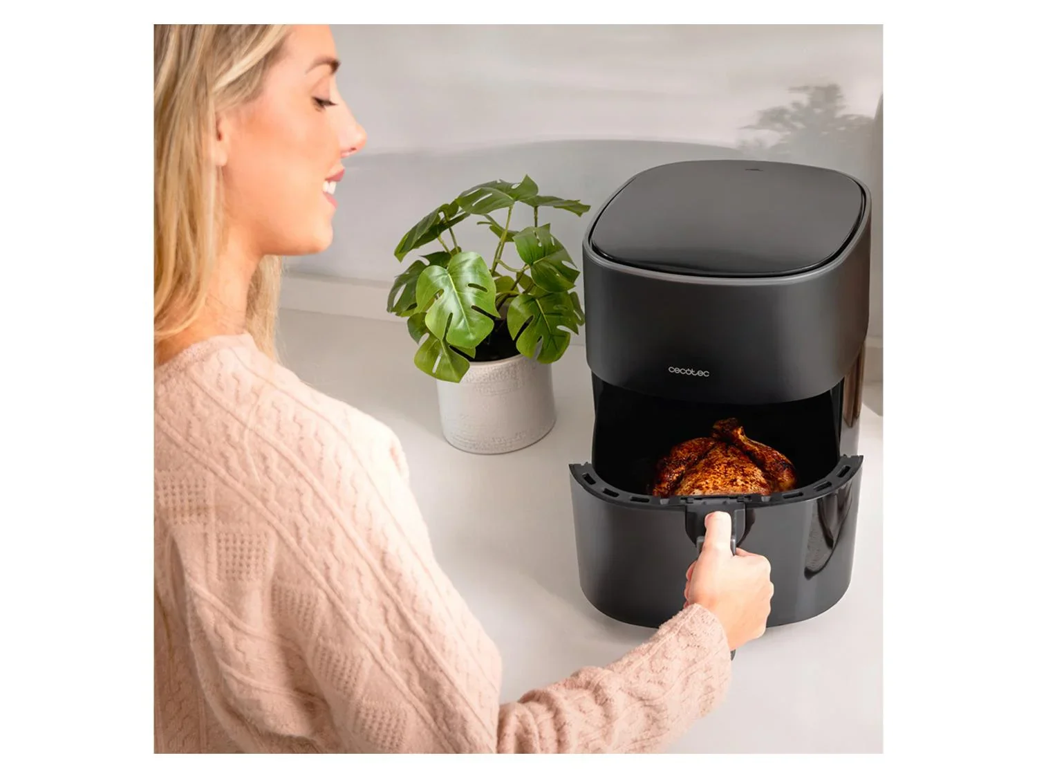 Cecotec Friteuse digitale Fantastik Window 6000 Pack, 1700 W