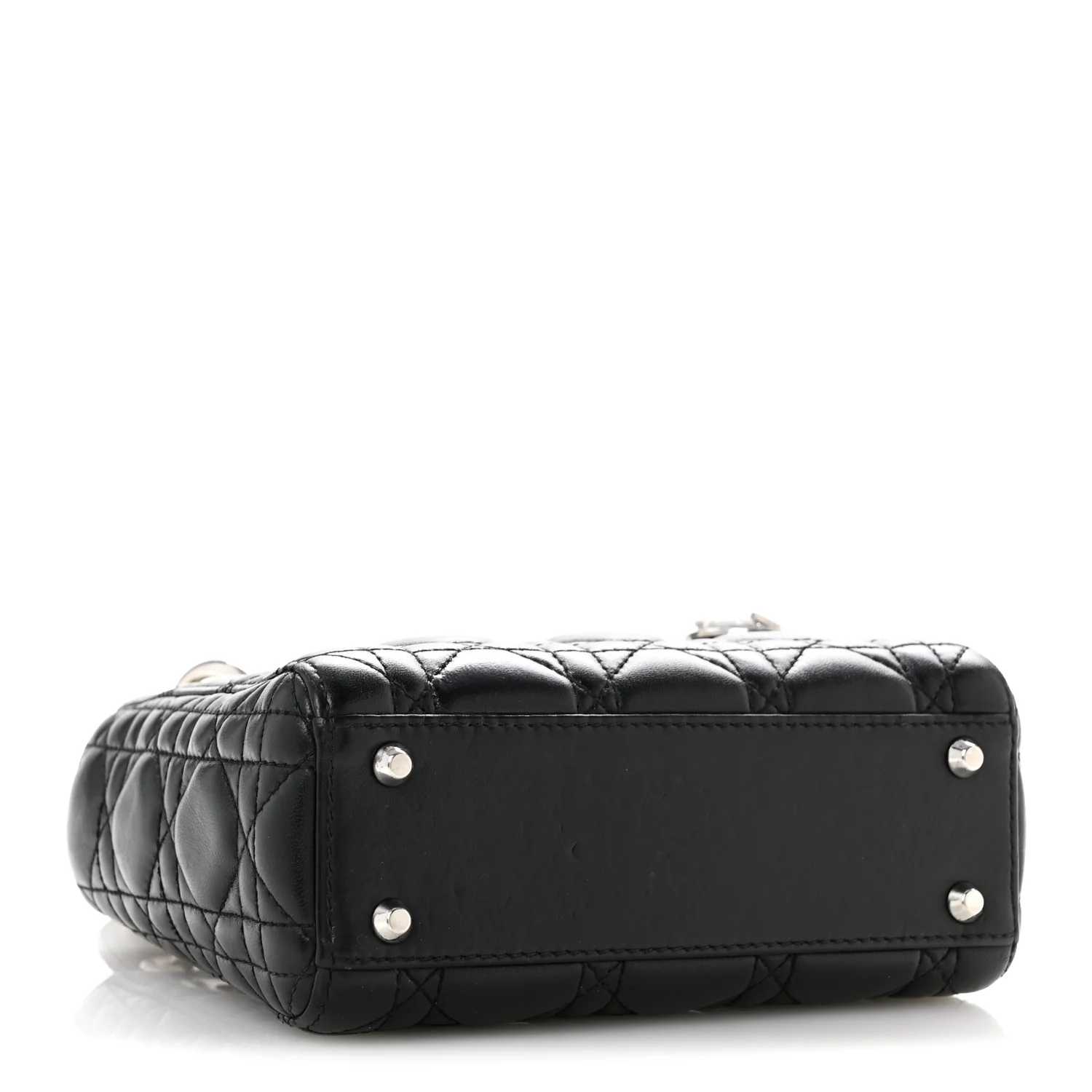 Lambskin Cannage Mini Lady Dior Black