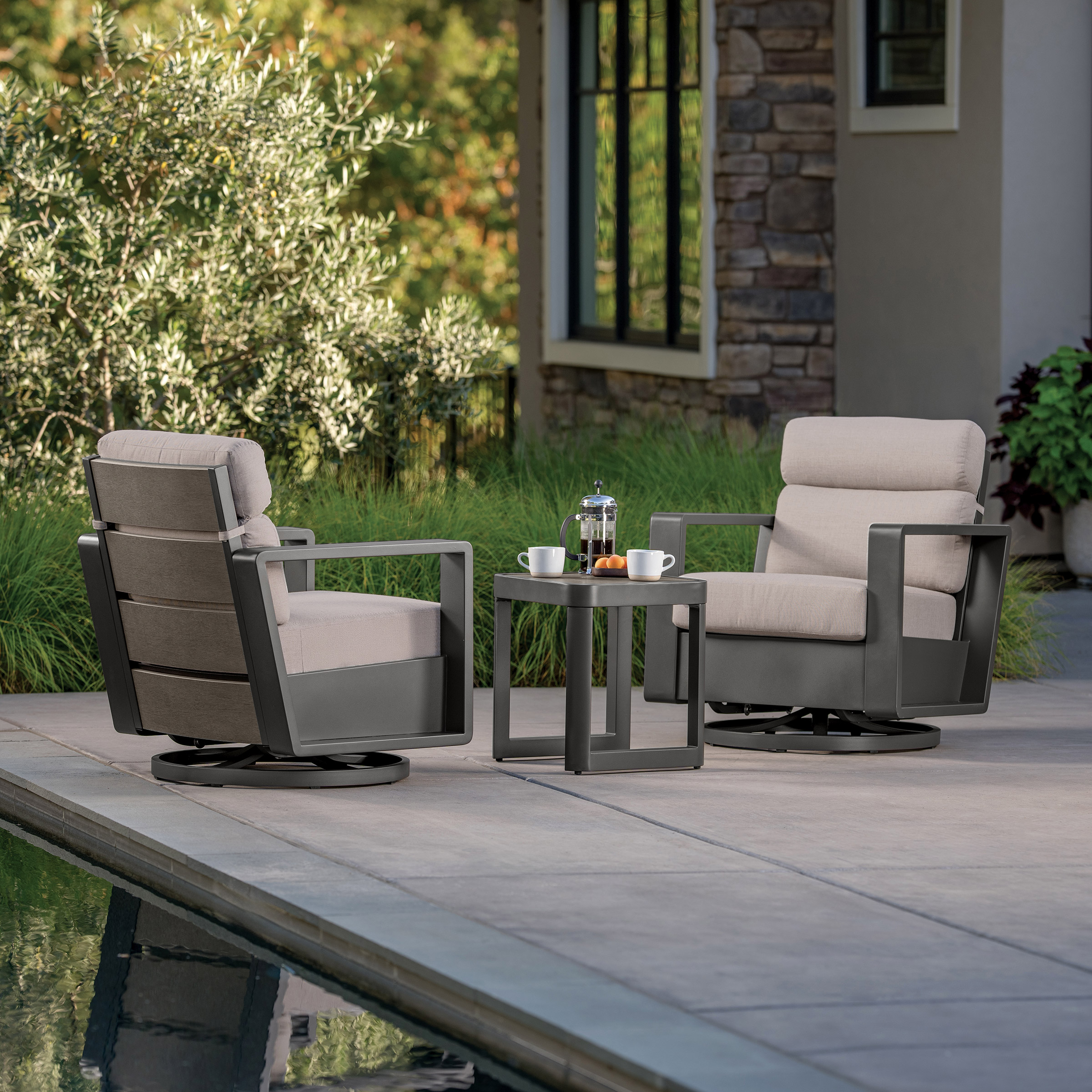 Sunvilla Alden 3 - Piece Outdoor Patio Seating Set