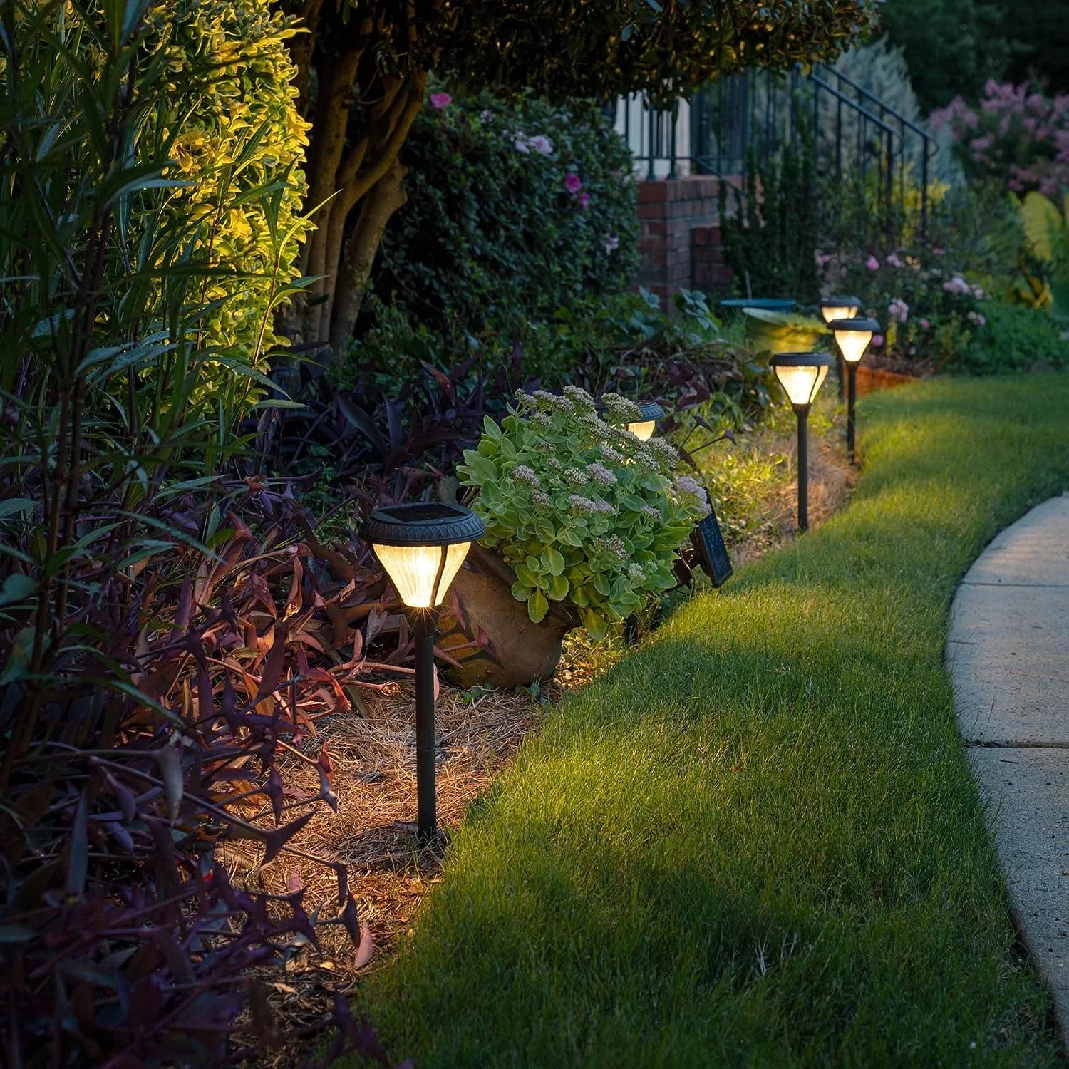 Dual Color Premier Solar Garden Light - Set of 2