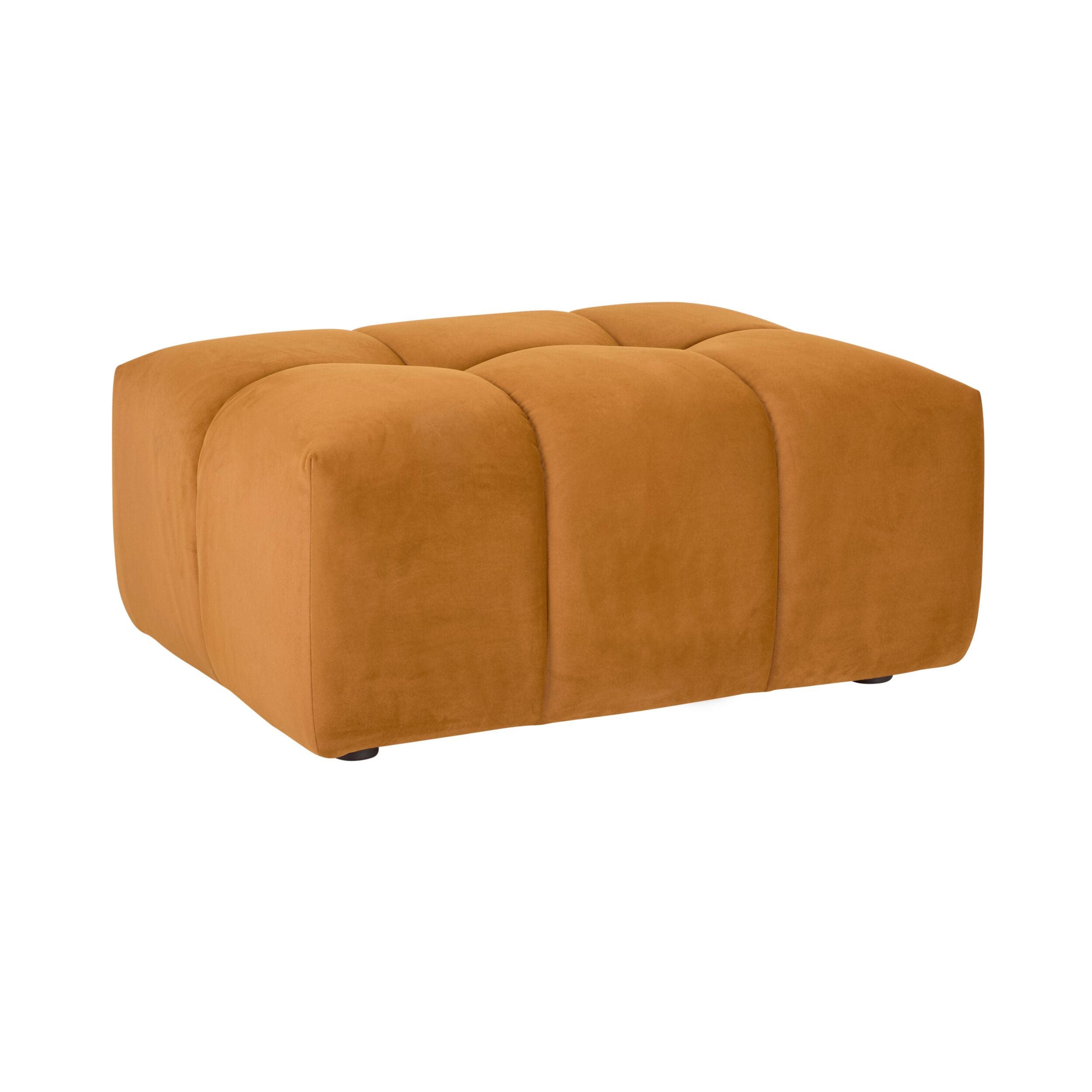 Alexis Ottoman Velvet Sofa Ochre
