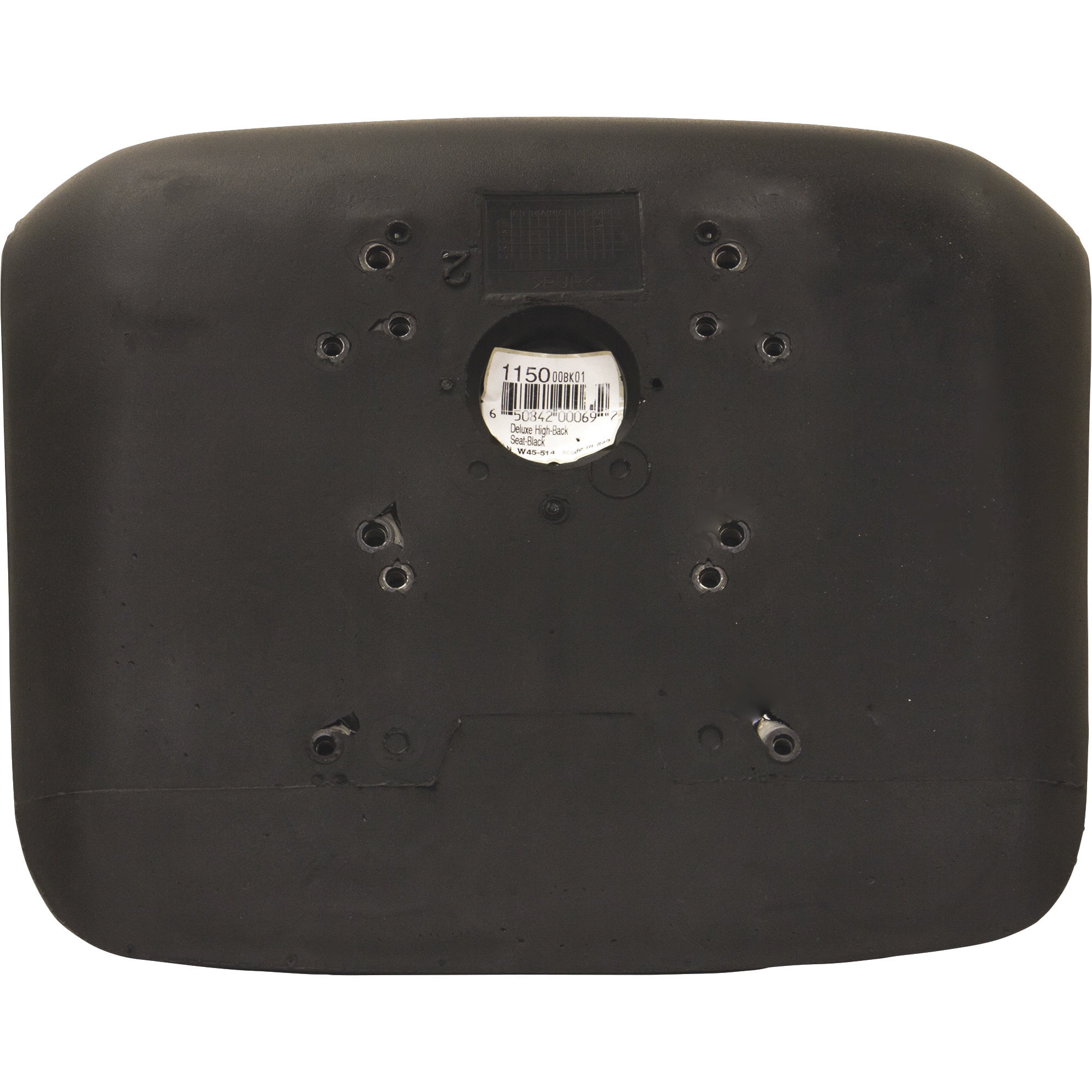 Black Talon High - Back Lawn Mower Seat, Black, Model# 115000BK