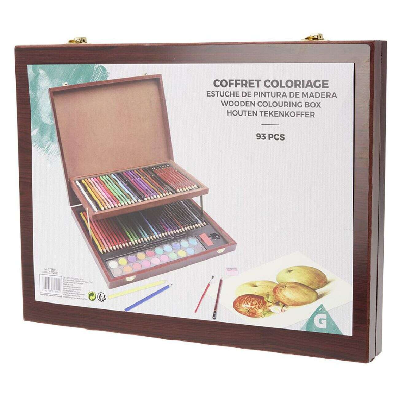 Coffret de coloriage en bois