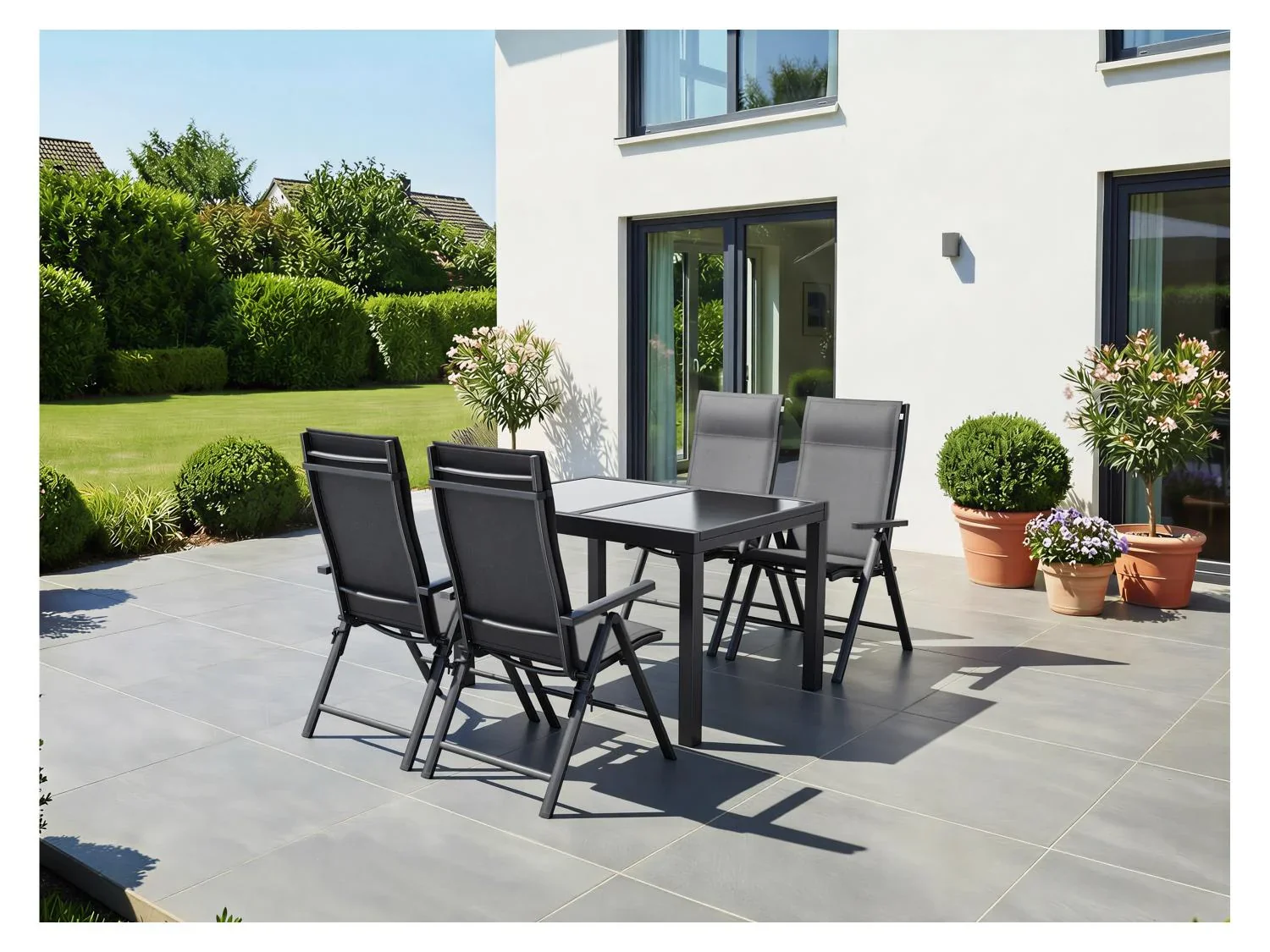 LIVARNO Lot de 2 fauteuils pliants en aluminium Houston