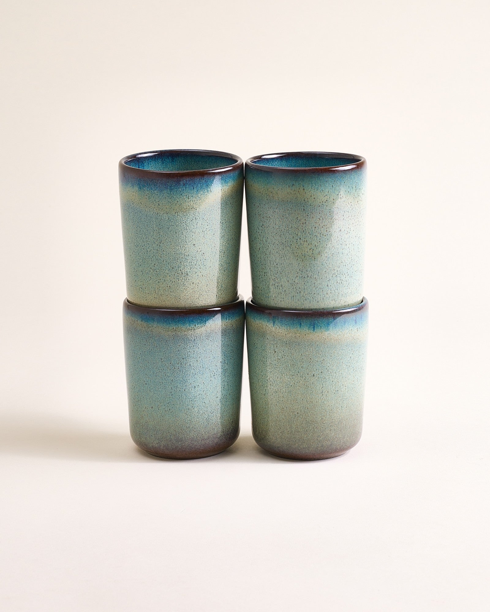 MADEIRA - LARGE CUP GREEN-BLUE SET OF 4