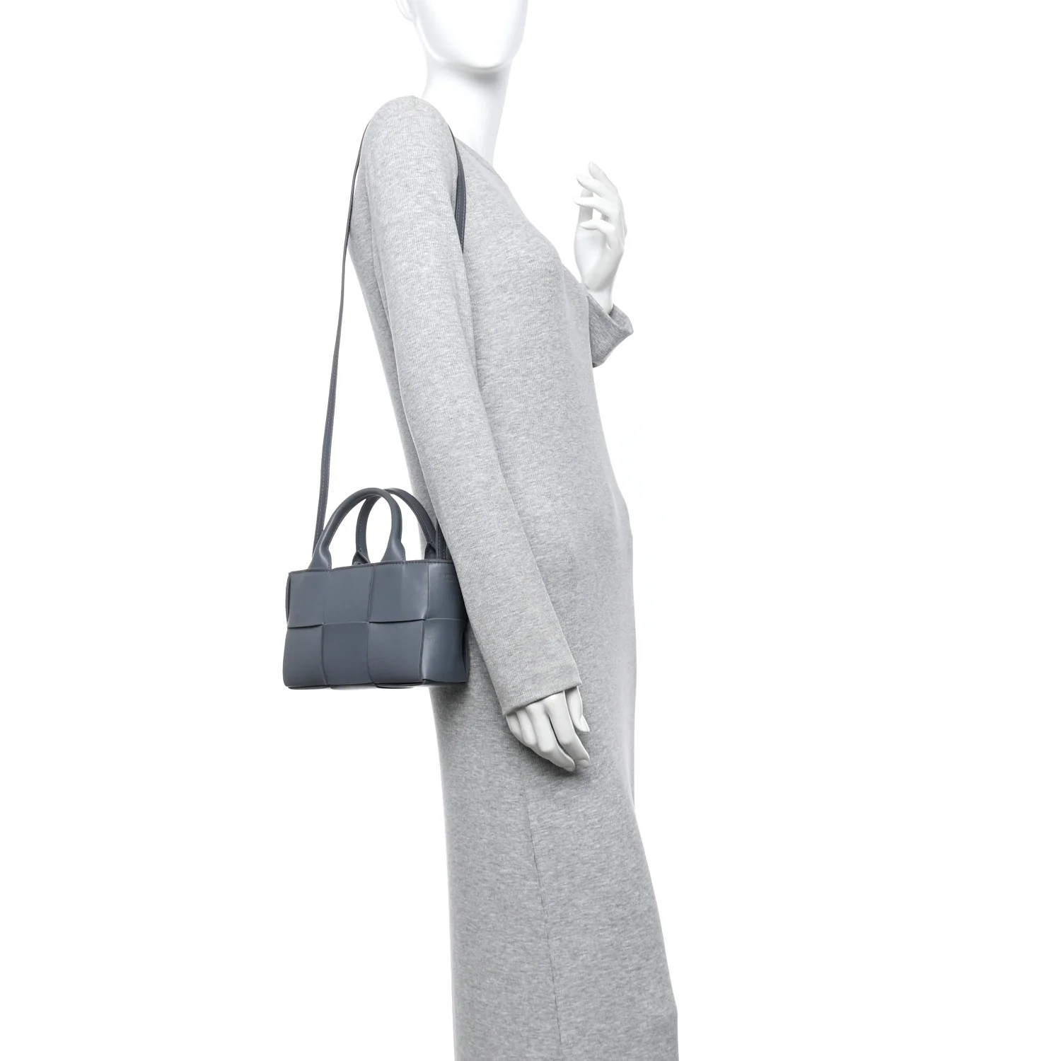 Nappa Maxi Intrecciato Arco Tote Thunder