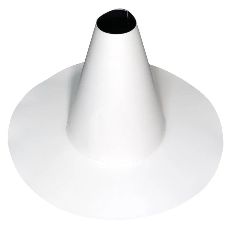 Flashco PVC Small Short Conical Closed Pipe Flashing Roof Boot, 0.5–2.0 in, Gray (17FCBPSSGY)