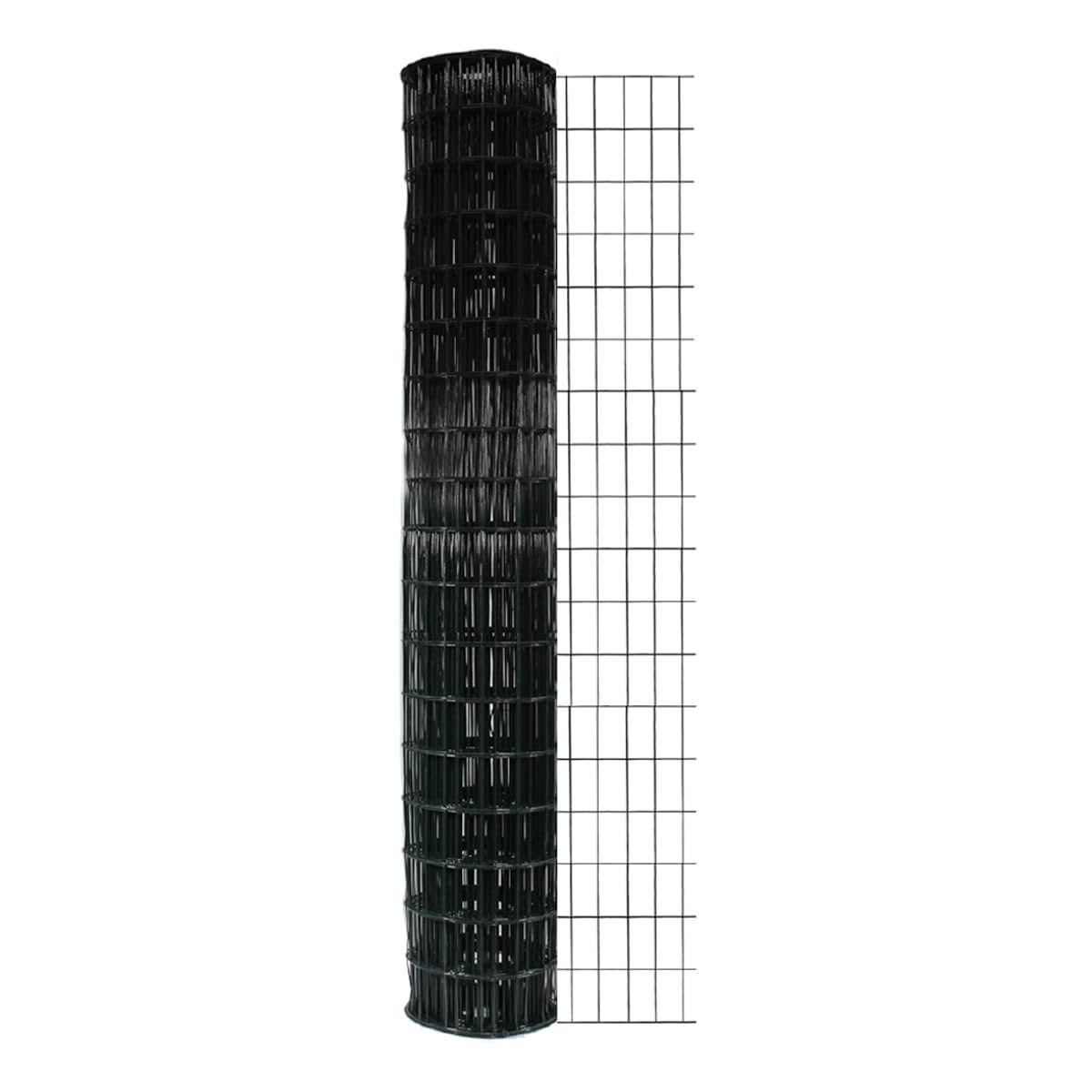 Garden Craft 50-ft x 6-ft Black PVC Coated Steel Welded Wire Rolled Fencing with Mesh Size 2-in x 3-in | 797250-Instock