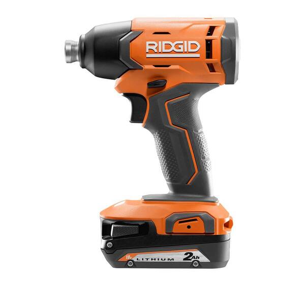 18V Cordless 2 Tool Combo Kit with 1/2 in Drill/Driver, 1/4 in Impact Driver, (2) 2 0 Ah Batteries, Charger, and Bag Image 6
