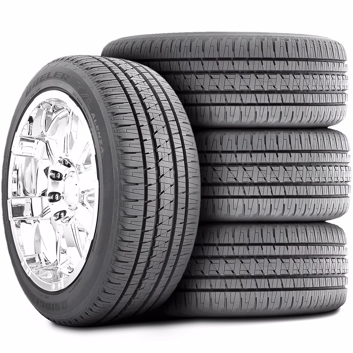 Set of 4 (FOUR) Bridgestone Dueler H/L Alenza 275/55R20 113H AS A/S All-Season Tires