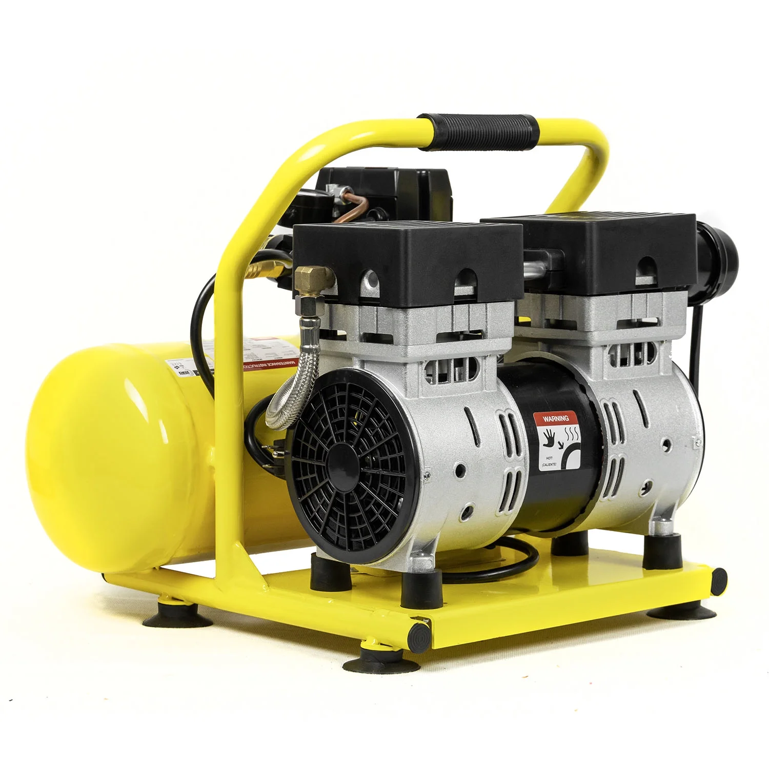 2 Gallon 1 HP Oil Free Air Compressors Portable Hand Carry 110V 125 PSI 4.9 CFM - Image 4
