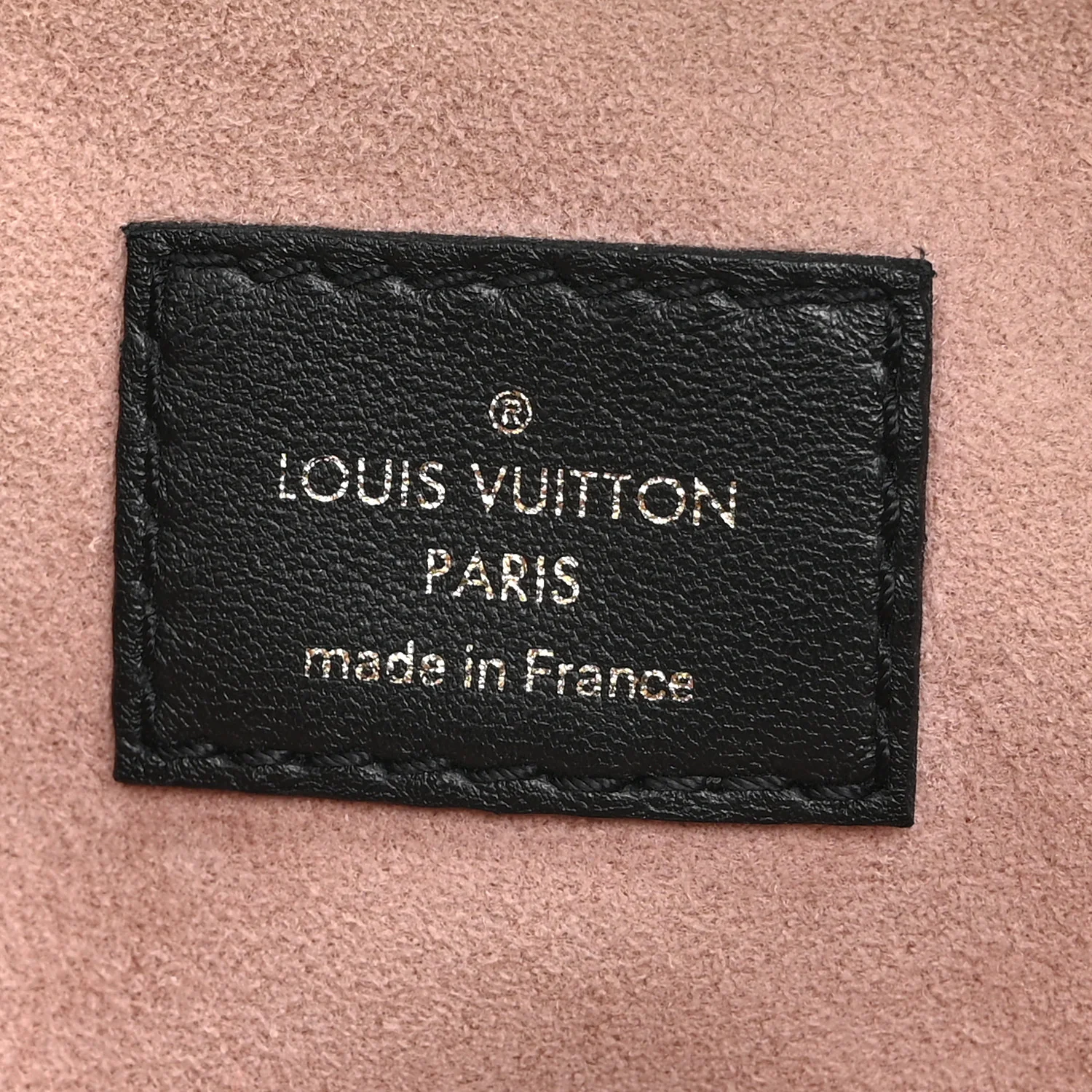 Lambskin Embossed Monogram Coussin PM Black