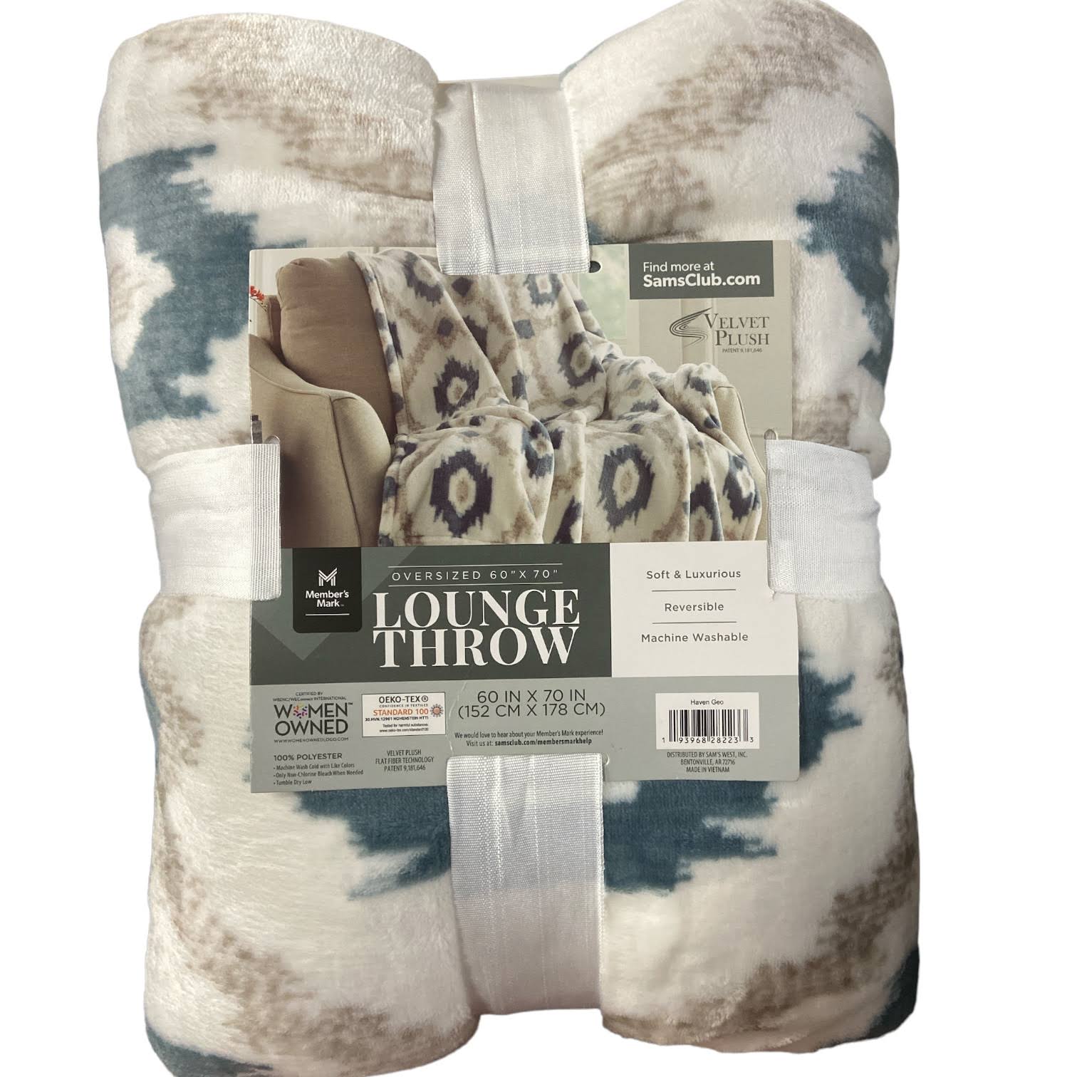Member's Mark Oversized Lounge Throw Blanket 60