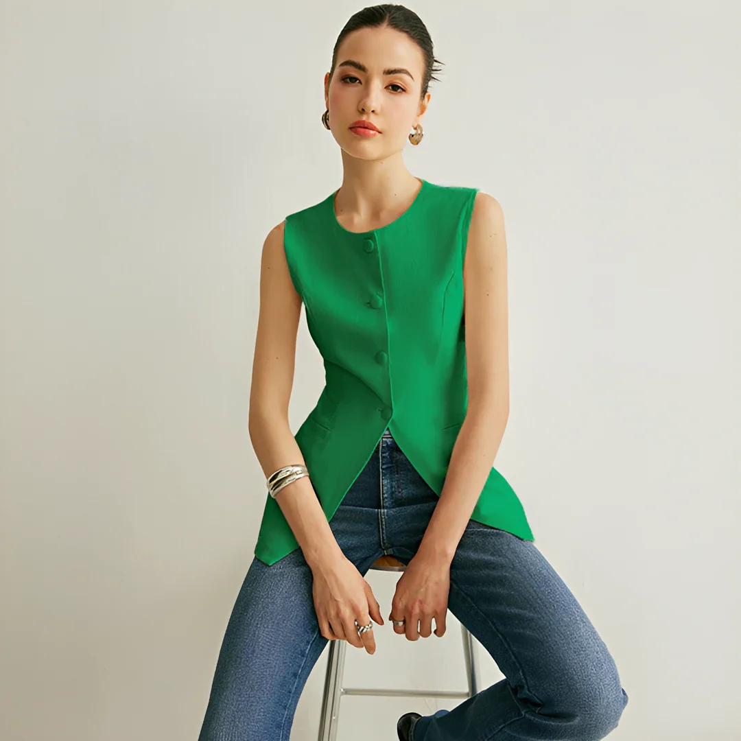 Nyla - Gilet Élégant Sans Manches