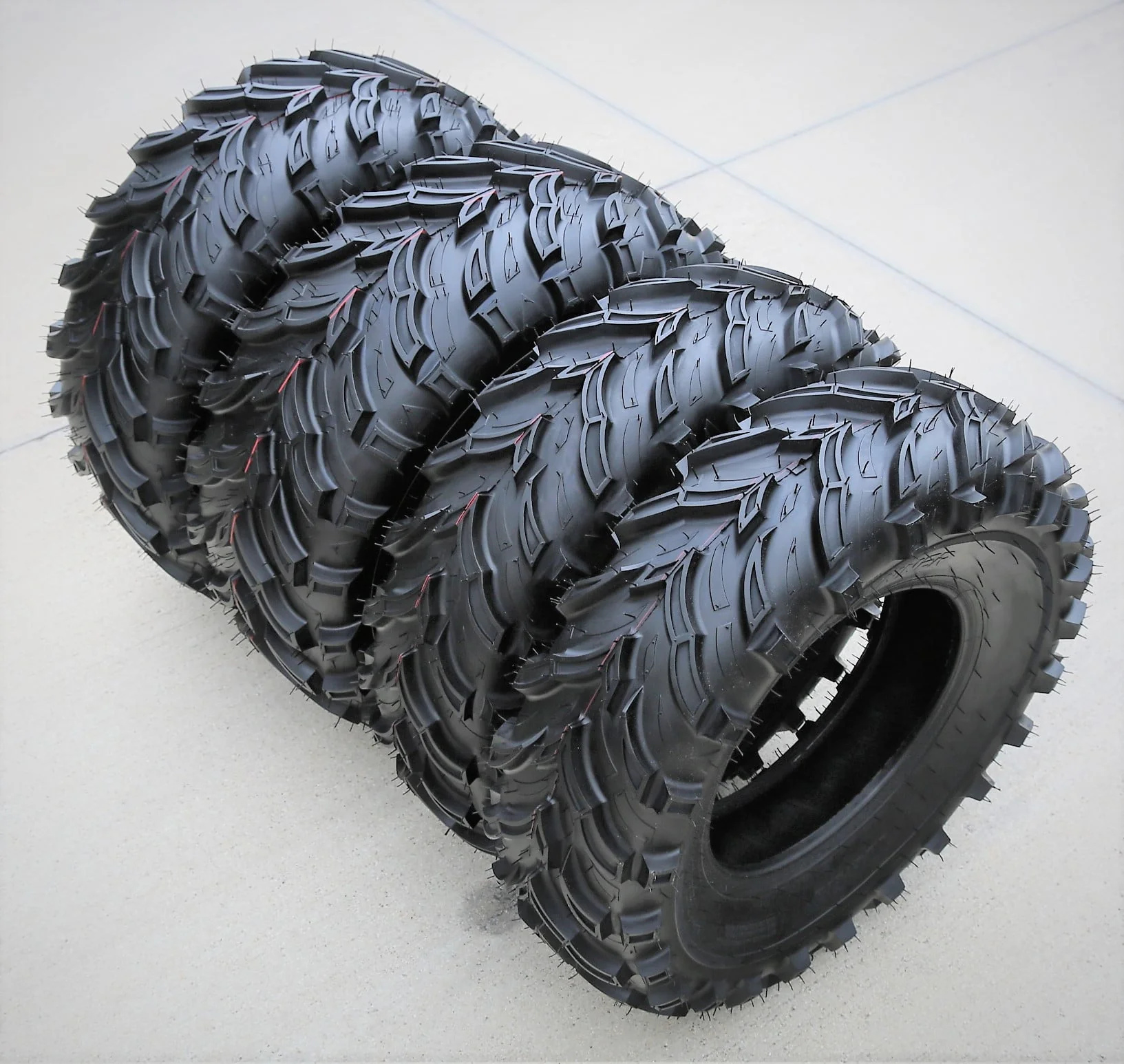 Pair of 2 (TWO) Forerunner Mars B 25x10 00 12 25x10 12 50F 6 Ply MT M/T Mud ATV UTV Tires Image 8