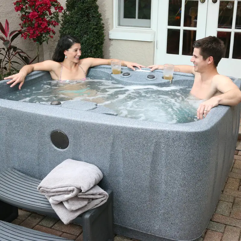 Spa Aquarest, équipé de pompes Jacuzzi® - Spa rectangulaire 4 places, 12 jets, prêt à l'emploi