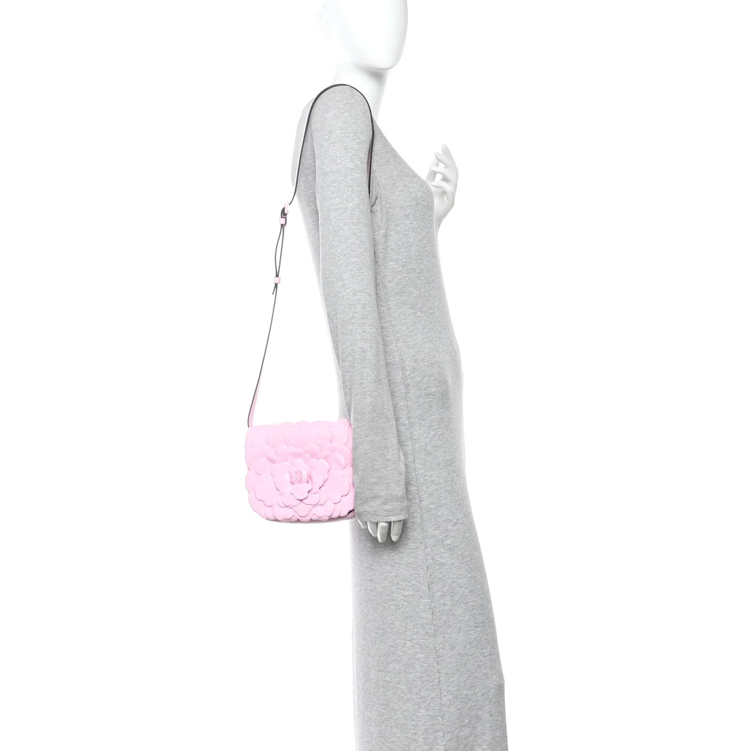 Nappa Atelier 03 Rose Edition Small Flap Crossbody Bag Pink Borealis
