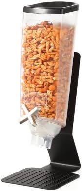 Two Container H2B Snack Dispenser With Black Steel Stand (1 Gallon Each) EZ50299,2-Compartments