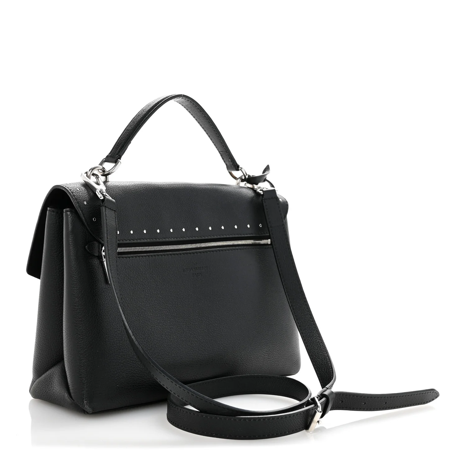 Soft Calfskin My Lockme Studs Black
