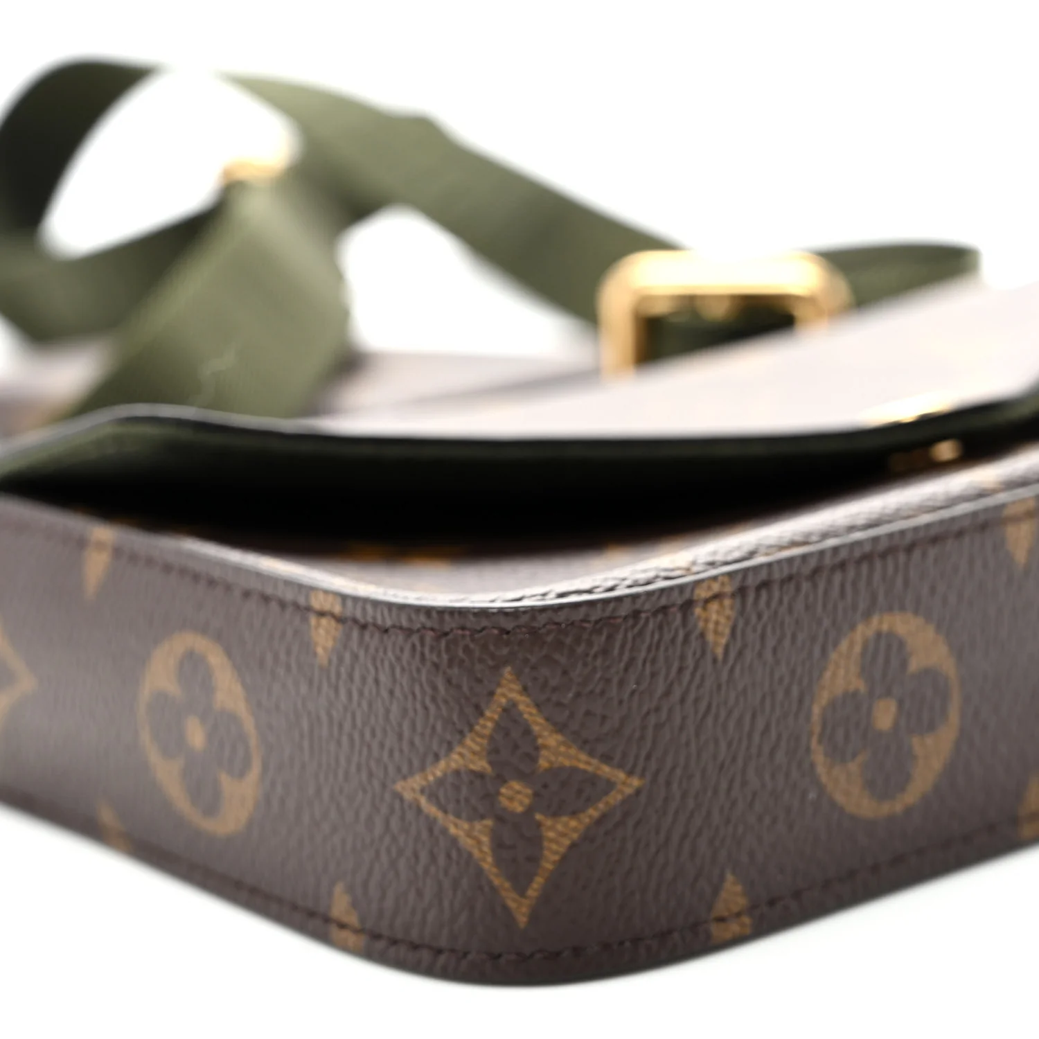 Monogram Felicie Strap & Go Kaki