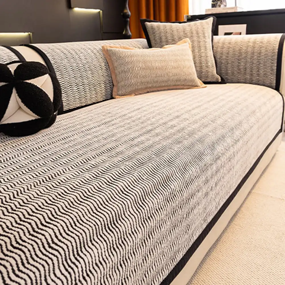 All-Season Chenille Breathable Sofa Protective Non-Slip Couch Cover