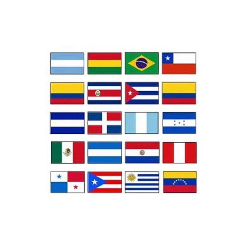 Ant Enterprises. Latin America 3x5 Flag Set of 20 Country Countries Polyester Flags Grommets