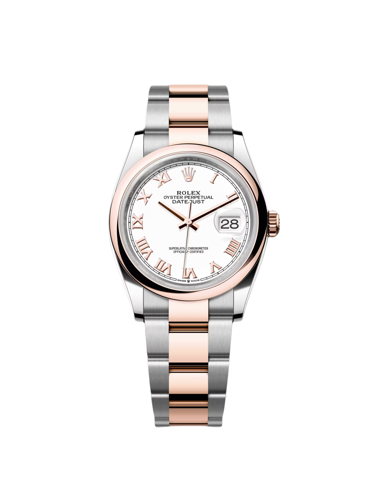 【Super Clone】RLX  Datejust 36mm 126201 White Dial Oyster Bracelet Watch