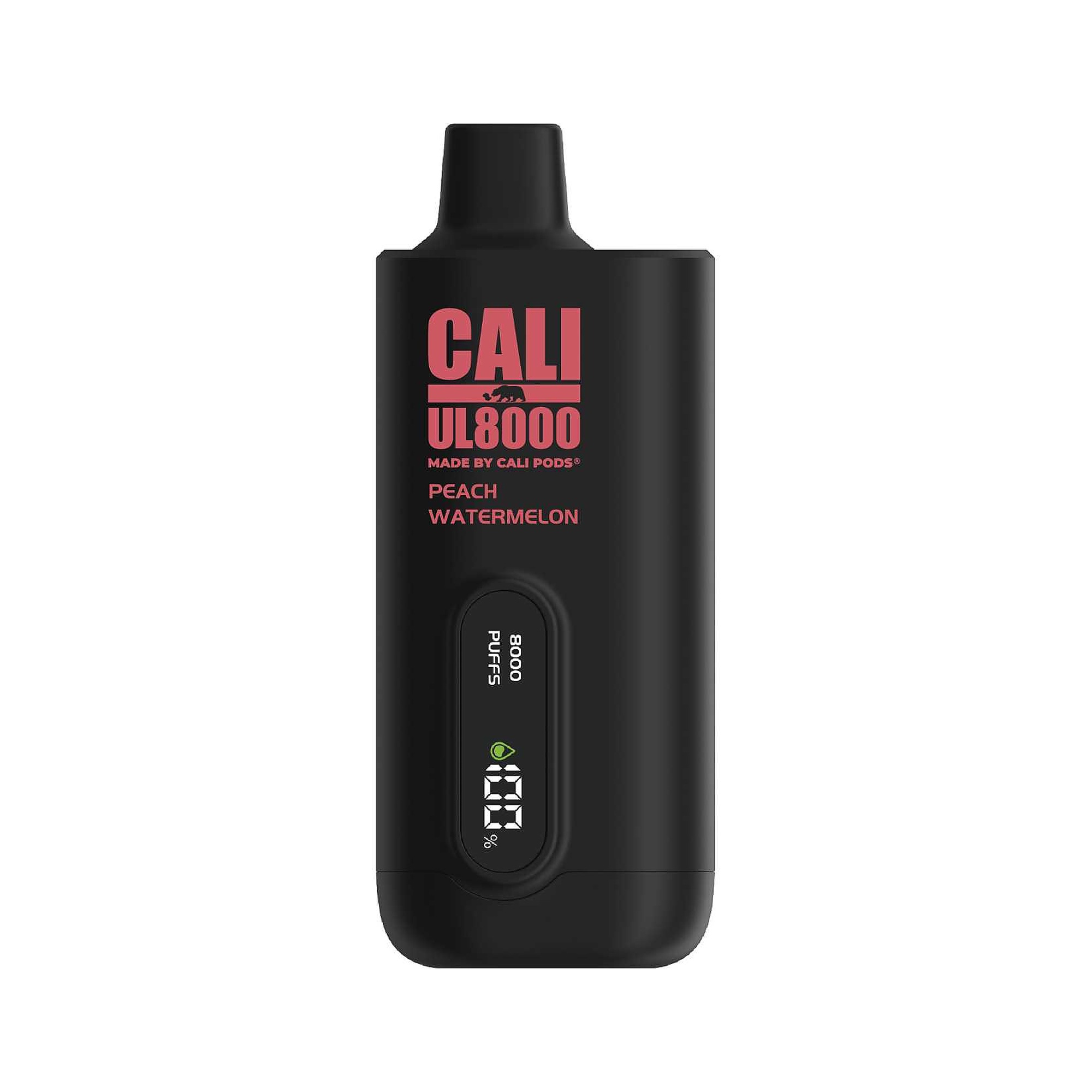 Cali UL8000 Zero Nicotine Disposable Vape - Peach Watermelon