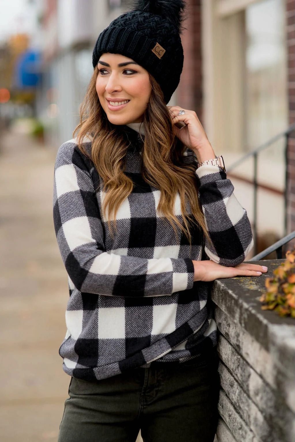 All Wrapped Up Buffalo Plaid Pullover