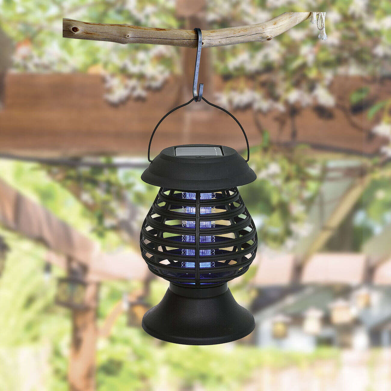 Lampe insecticide solaire Out Insect à poser ou suspendre 10m²