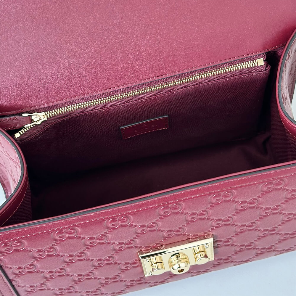 Gucci Padlock medium top handle bag