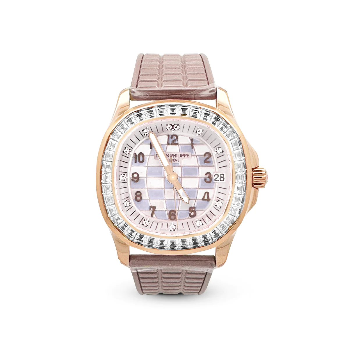 [Super Clone]PATEK PHILIPPE  2023  SKU#0006299  AQUANAUT LUCE HAUTE JOAILLERIE 5072R-001 WHITE MOP