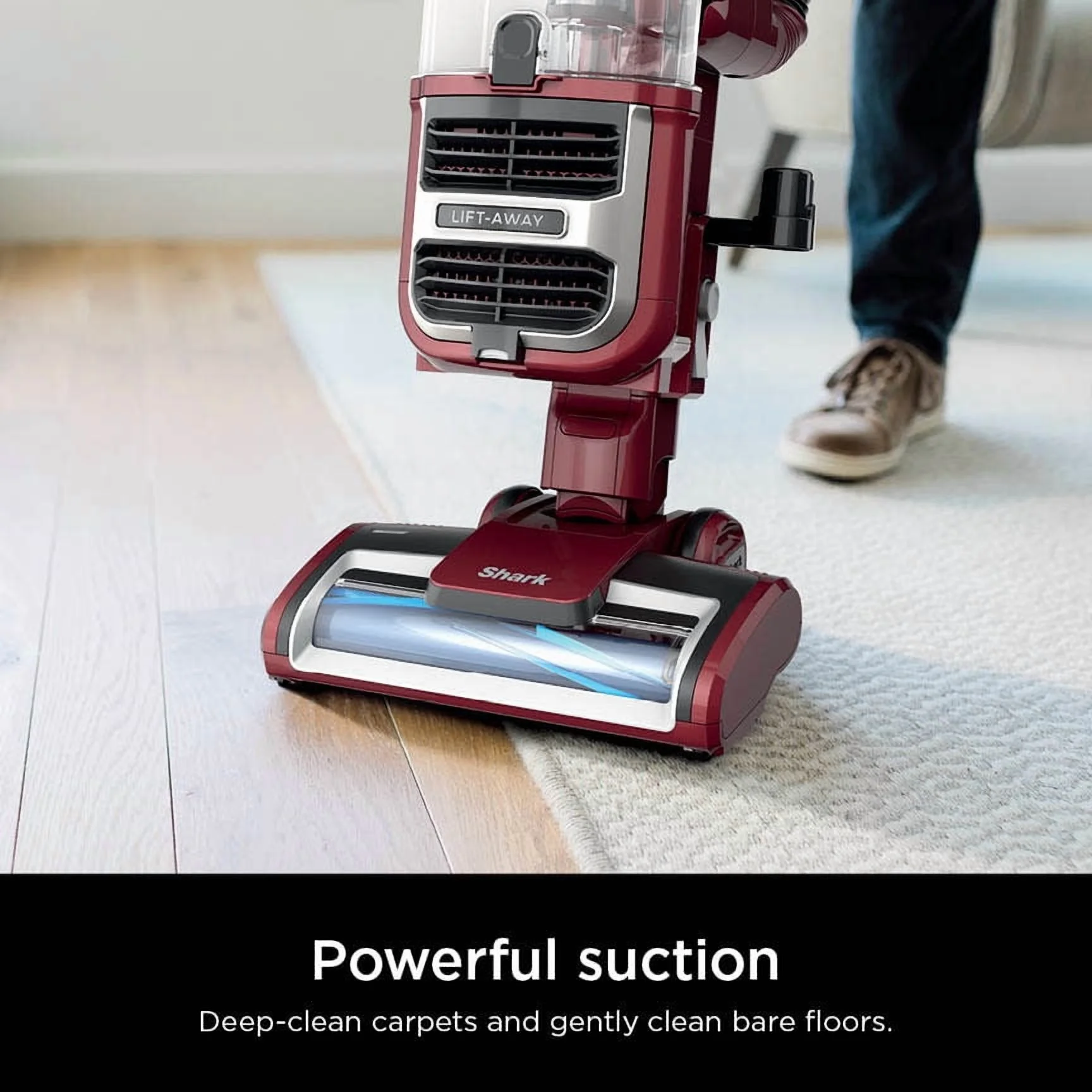 Shark Navigator Lift - Away Upright Vacuum, Pet Friendly, Powerful Suction, Self - Cleaning Brushroll, HEPA Filter, Hard Floor and Carpet, Upholstery and Crevice Tool, ZU660 Burgundy