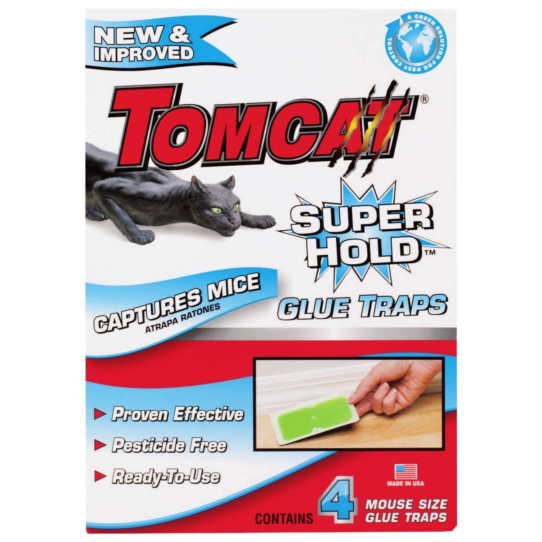Tomcat 32416 Super Hold Mouse Glue Trap, Pack - 4