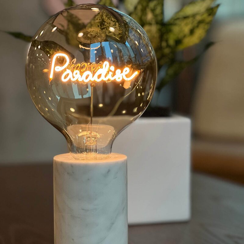 MITB lyspære LED 17 cm Paradise ravfarget