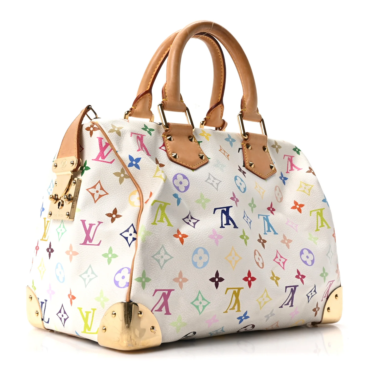 Monogram Multicolor Speedy 30 White