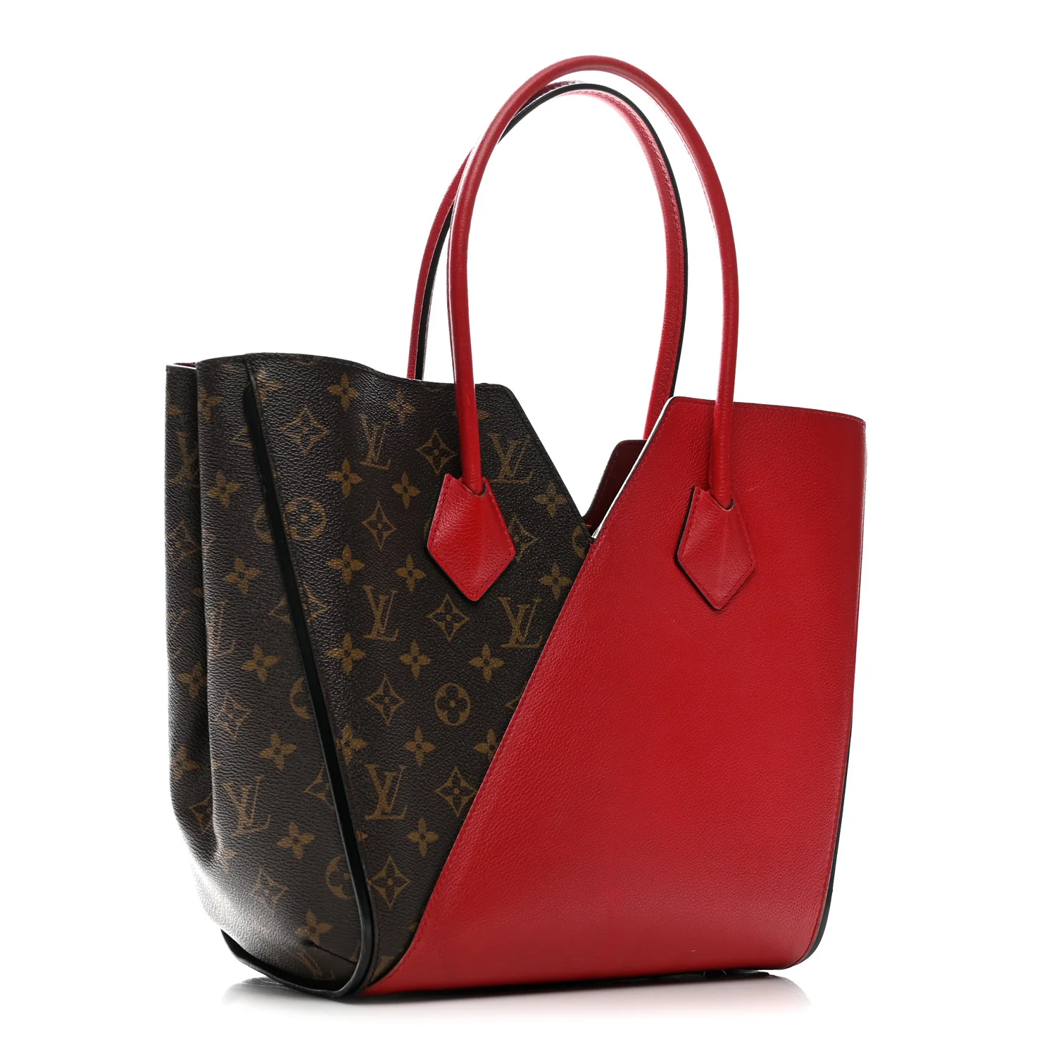 Calfskin Monogram Kimono Tote Cherry
