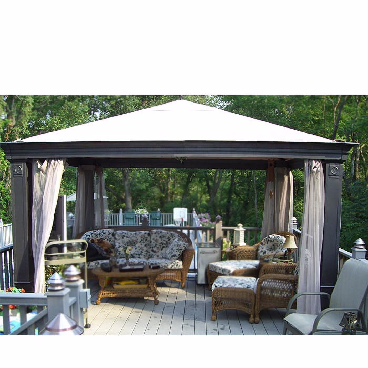 Garden Winds Replacement Canopy Top for Tiverton Series 2 Gazebo - Riplock 350