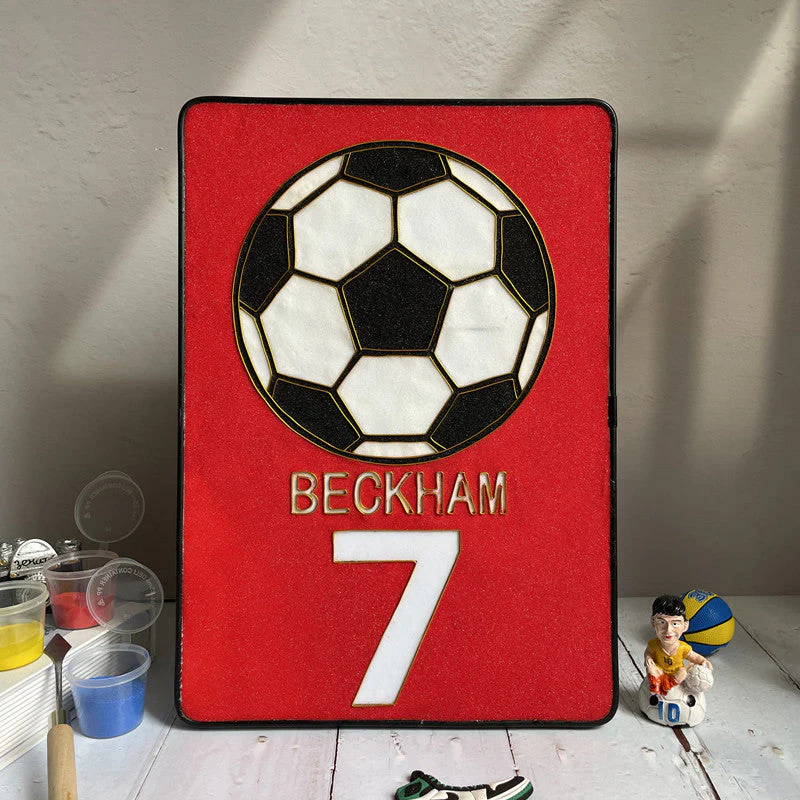 Football,Beginner Cloisonné Enamel DIY Kit, with Tutorial& All Tools