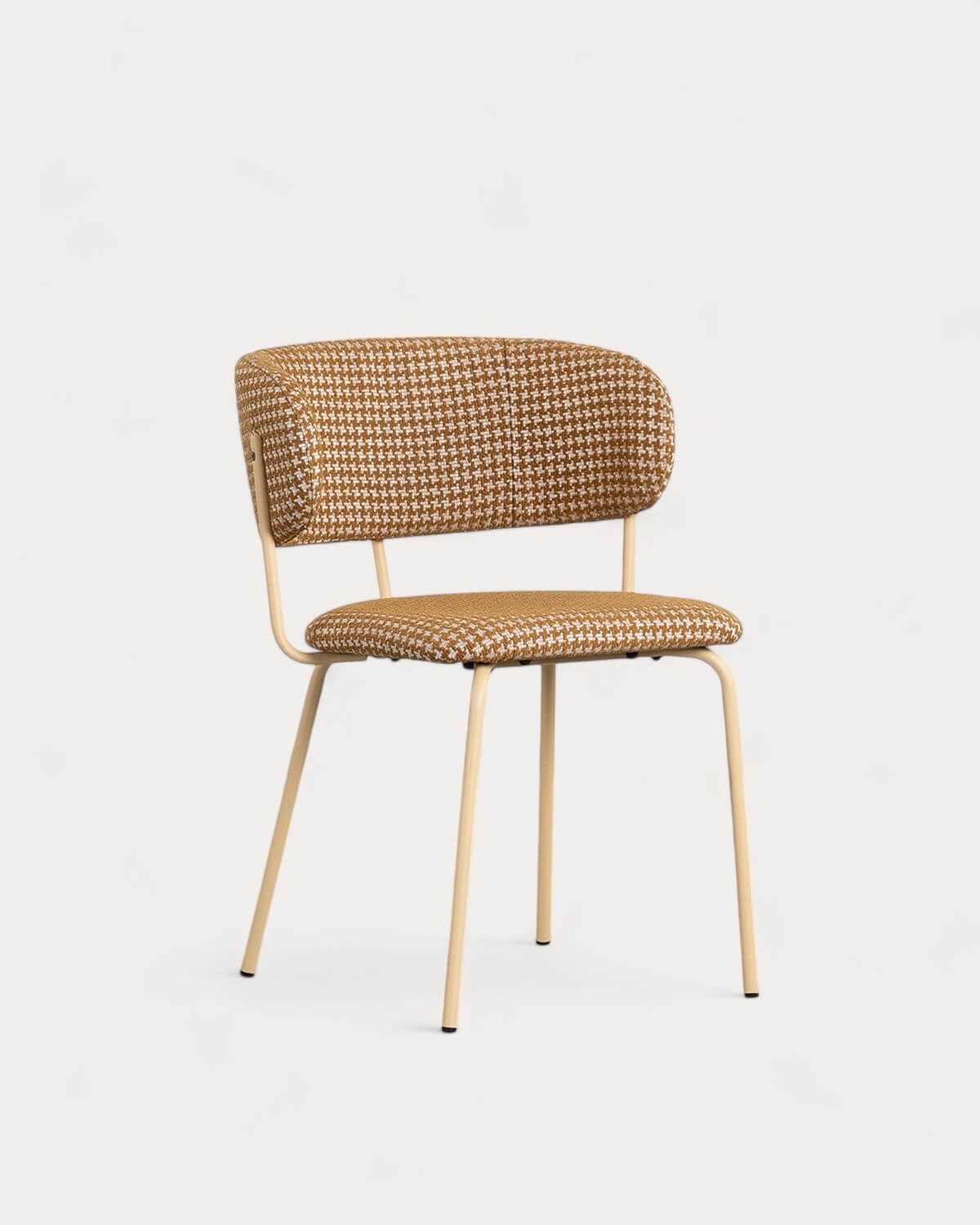 Bonse Tela - Silla de Comedor de Metal y Tela con Estampado Bonse