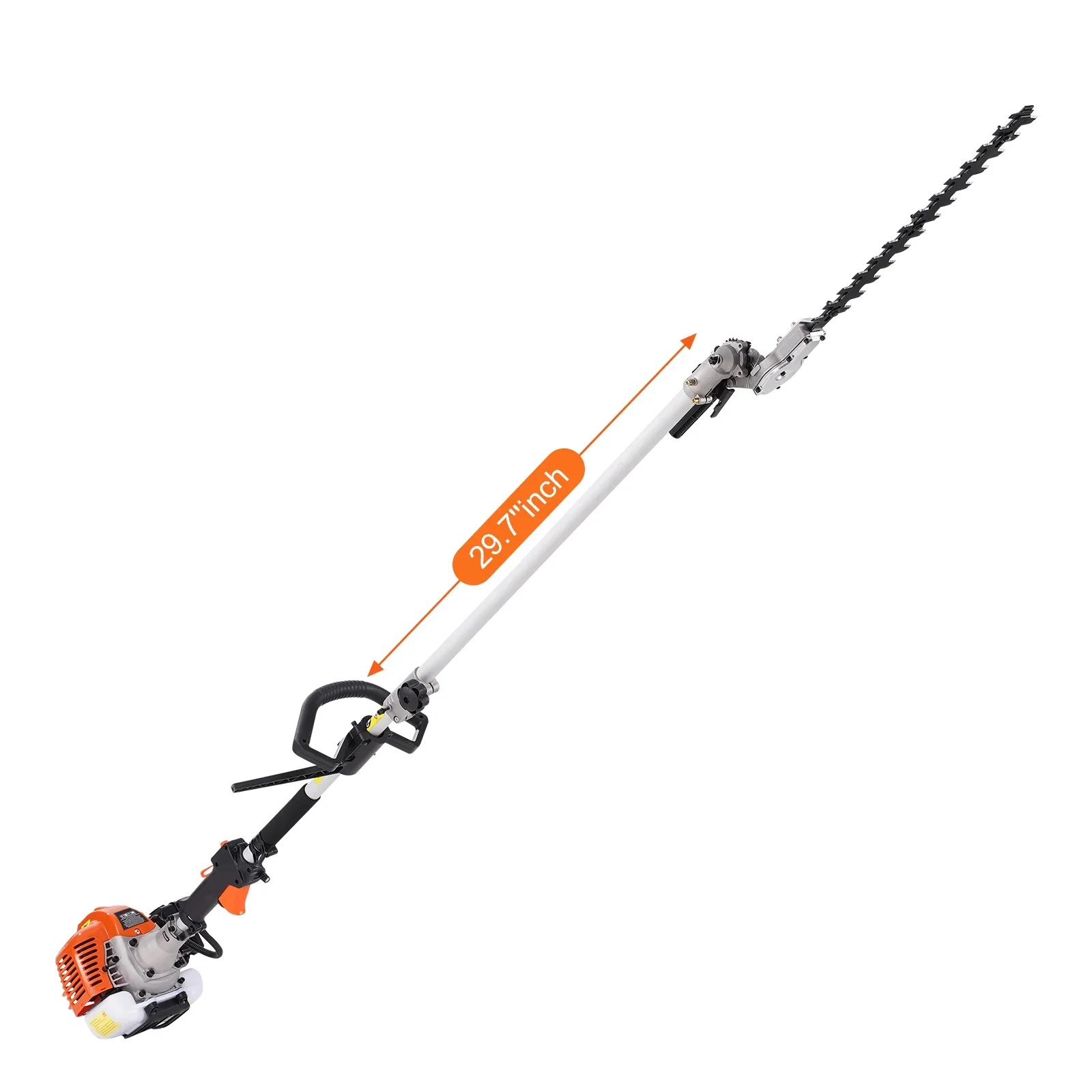 KFFKFF 26CC 5-in-1 Versatile Gardening Tools, Gas-Powered Hedge Trimmer, Grass Cutter, Line Trimmer, Edger, and Pole Saw with Extendable Shaft